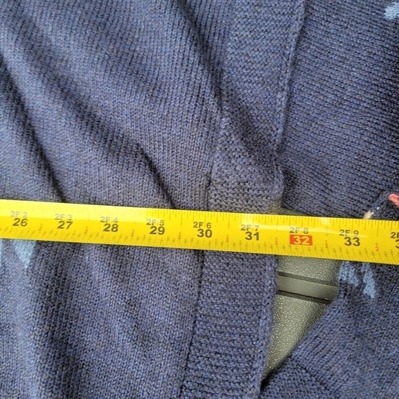 NWT J.Jill | Dark Indigo Heather Intarsia Funnel Neck Sweater MP - Picture 7 of 11